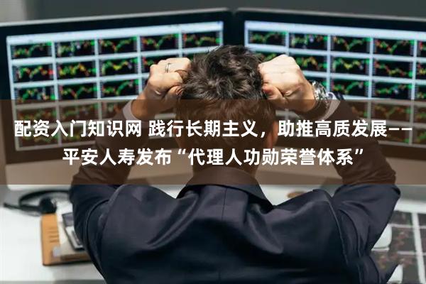 配资入门知识网 践行长期主义，助推高质发展——平安人寿发布“代理人功勋荣誉体系”