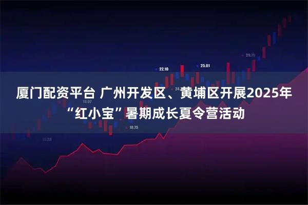 厦门配资平台 广州开发区、黄埔区开展2025年“红小宝”暑期成长夏令营活动